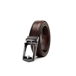 CONTACTS Men Brown Leather Belt-image-99