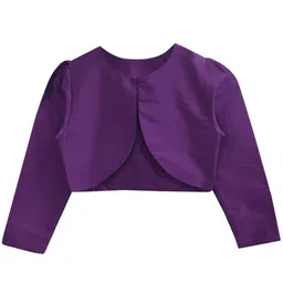 A.T.U.N. Girls Purple Crop Open Front Shrug-picture-41