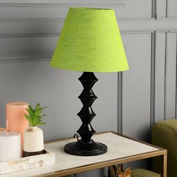 BTR CRAFTS Green Metal Textured Table Lamp With Adjustable Cord-20
