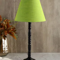 BTR CRAFTS Green Textured Metal Table Lamp With Adjustable Cord-19