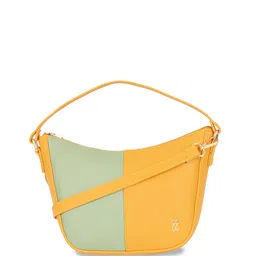 Baggit Lxe Mochat 3T5 Ressa Chrome Colourblocked Structured Sling Bag-image-99