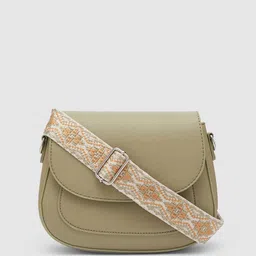 Globus Women Olive Solid Sling Bag-47