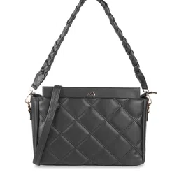 Metro Textured Structured Shoulder Bag With Quilted image 1