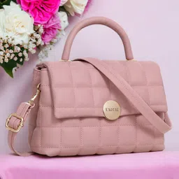 Exotic Textured Structured Handheld Bag With Quilted-13