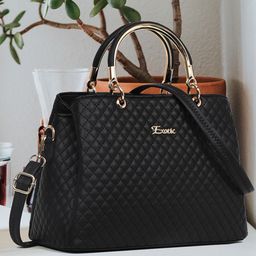 Exotic Structured Handheld Bag with Quilted-16