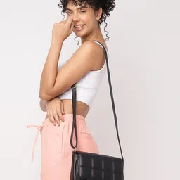 Fastrack Structured Sling Bag with Quilted-3
