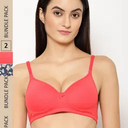 Floret Pack of 2 Graphic Lightly Padded Bra-20