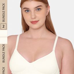 KOMLI Pack Of 2 Lightly Padded Full Coverage Bra-image-92