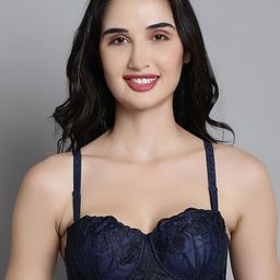 MAKCLAN Floral Bra Medium Coverage Underwired Lightly Padded-picture-17