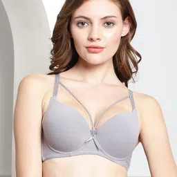 PrettyCat Medium Coverage Lightly Padded Seamless Push-Up Bra With All Day Comfort-0