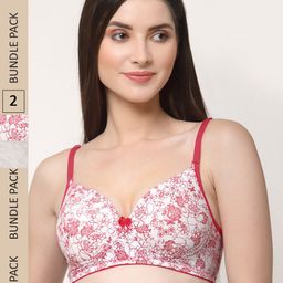 Floret Pack of 2 Floral Lightly Padded Bra-picture-47
