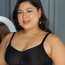 DressBerry Black Full Coverage Lightly Padded Cotton Minimizer Bra with All Day Comfort-38