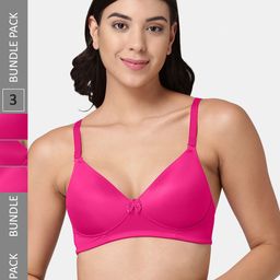 Tweens Pack Of 3 Full Coverage Non-Wired Lightly Padded Bra All Day Comfort-21