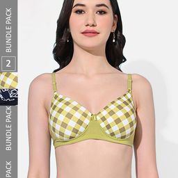 FIMS Pack Of 2 Everyday Bra Full Coverage Lightly Padded-11