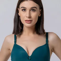 BOLD & BAE Medium Coverage Lightly Padded Plunge Bra With All Day Comfort-28