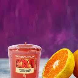 YANKEE CANDLE Orange-colored Spiced Orange Original Votive Scented Candle-58