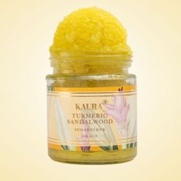 KAURA Turmeric & Sandalwood Sugar Scrub For Glowing Skin - 120 g-17