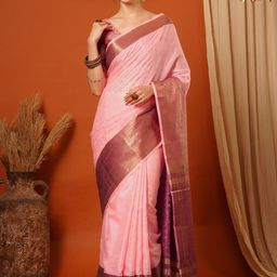 VILLAGIUS Woven Design Zari Pure Silk Banarasi Saree-image-82