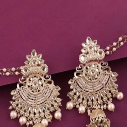 Lyriss Diamond Shaped Jhumkas Earrings-picture-21
