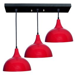 GAUVIK Red Aluminium Ceiling Lamp-7