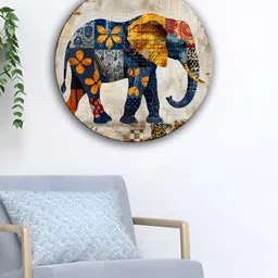 OLIVE TREE White & Blue Elephant Wall Hanging-image-7