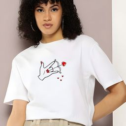 KAIDO Women Pure Cotton T-shirt-image-73