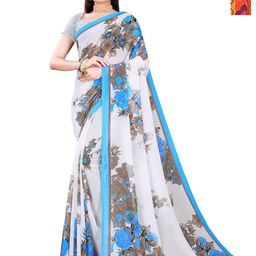 Moda Rapido Floral Pure Georgette Saree-image-93
