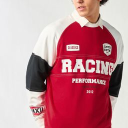 Bewakoof Heavy Duty Men Typography Printed Pullover Oversized Sweatshirt-image-73