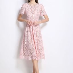 JC Collection Floral Self Design Fit & Flare Midi Dress-image-47