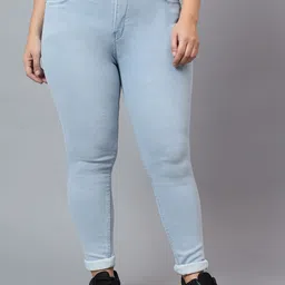 Nifty Women Plus Size Skinny Fit Denim Stretchable Jeans-image-78