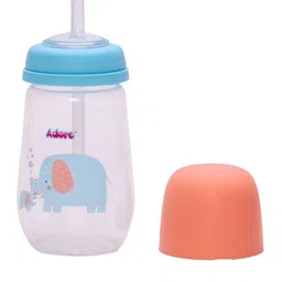 Adore Zeta Kids Blue Printed Feeding Bottle-250ml-52