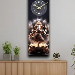 OLIVE TREE Brown & Black Printed Traditional Wall Clock-image-44
