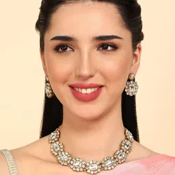 Dhivara Kundan-Studded Jewellery Set-49