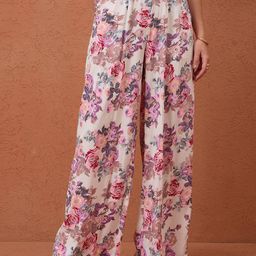 CORSICA Women Floral Print Wide Leg Trousers-picture-4