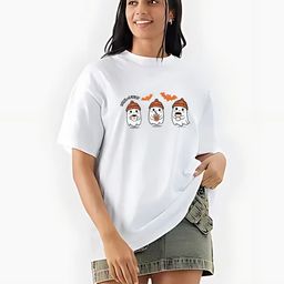 URBANICE Graphic Printed Drop-Shoulder Sleeves Cotton T-shirt-image-90