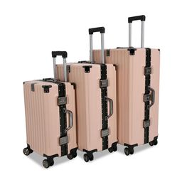 EVERBEST Set Of 3 Textured Water-Resistant Hard-Sided Trolley Bags-image-15