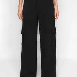 Trendyol Women High-Rise Cargos Trousers-image-75