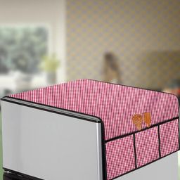 The Furnishing Tree Pink PVCFridge Top Cover-image-128