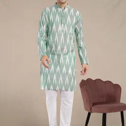 Moda Rapido Geometric Printed Pure Cotton Straight Kurta With Pyjama-picture-11