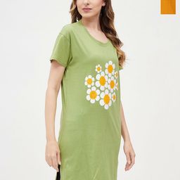 Dreambe Women 2 Printed Applique T-shirt-image-76