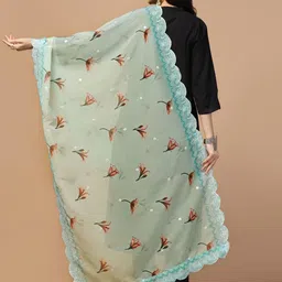 Kaizen TEXO FAB Printed Organza Dupatta image 4