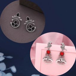 Brado Jewellery Contemporary Jhumkas Earrings-image-20