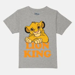 YK Disney Boys Lion King Printed Pure Cotton Applique T-shirt-picture-55