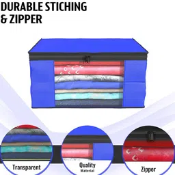 Kuber Industries Blue Set of 6 Regular Drawer Organiser Organisers image 4