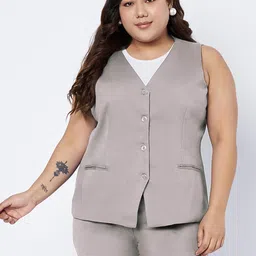 BRINNS Sleeveless V-Neck Waistcoat-picture-50
