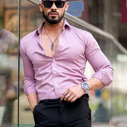 Foomer Men Standard Opaque Checked Casual Shirt-picture-29