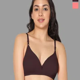 Eden Women Pack Of 2 Medium Coverage Non Wired Non Padded T-shirt Bra-picture-11
