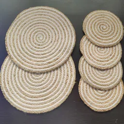 BulkySanta Multi 6 Pcs Round Table Placemats-image-85