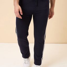 Status Quo Men Striped Mid-Rise Track Pants-picture-4
