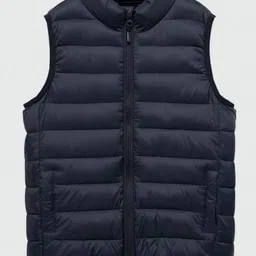 Mango Kids Boys Quilted Gilet Jacket-image-51